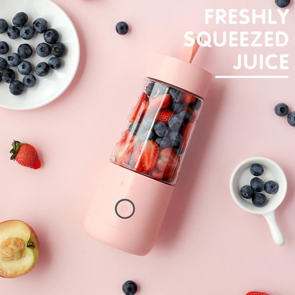 350ml Portable Electric Fruit Juicer USB Rechargeable Smoothie Blender Machine Mini Fruit Juicing Mixer Cup Bottle Kitchen Tool