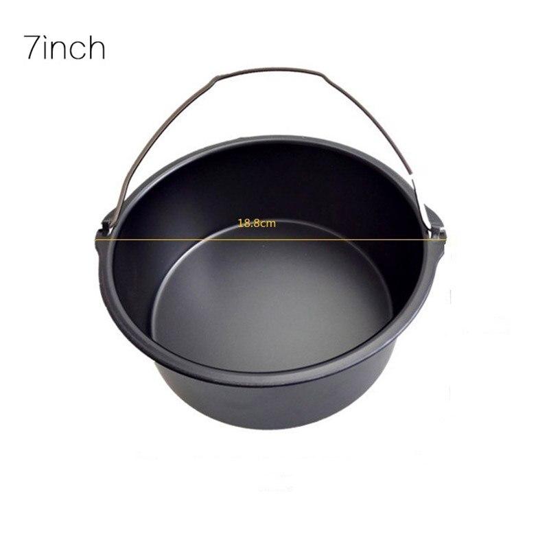 5pcs/Set Air Fryer Accessories Practical Baking Basket Pizza Plate Pot Pad Grill Pot Rack Durable Kitchen Tools Set