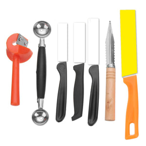 80 In 1 Portable Kitchen Carving Cutter Tool Sets  Food Fruit Carving Knife Sculpture Carving Tool with Storage Bag