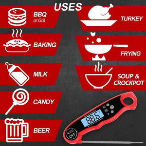 Food Thermometer Digital Kitchen Thermometer Meat Water Milk Cooking Probe BBQ Electronic Oven Waterproof Kitchen Tools