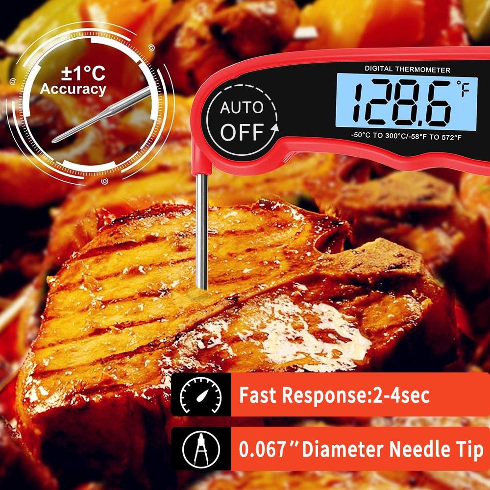 Food Thermometer Digital Kitchen Thermometer Meat Water Milk Cooking Probe BBQ Electronic Oven Waterproof Kitchen Tools