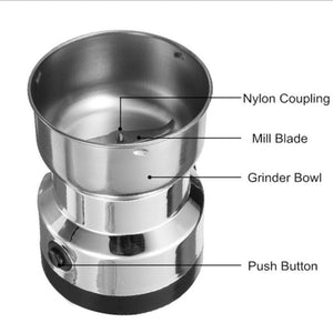 Coffee Grinder Electric Mini Coffee Bean Nut Grinder Coffee Beans Multifunctional Home Coffe Machine Kitchen Tool EU Plug