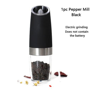 Electric Automatic Mill Pepper and Salt Grinder LED Light Peper Spice Grain Mills Porcelain Grinding Core Mill Kitchen Tools