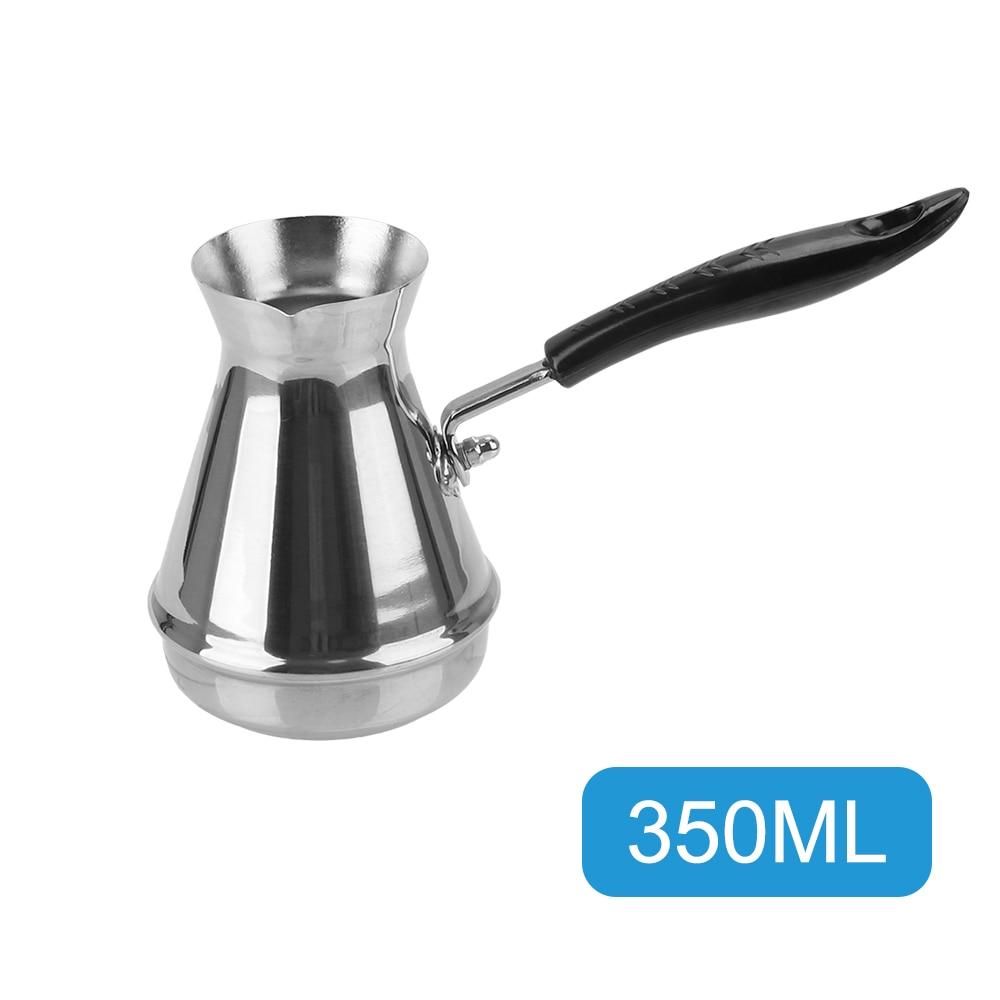 Stainless Steel European Long Handle Moka Pot Butter Melting Pot Coffee Utensils Turkish Coffee Pot Kitchen Tools