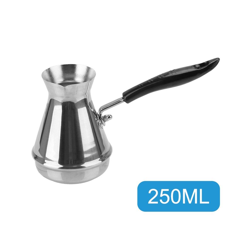 Stainless Steel European Long Handle Moka Pot Butter Melting Pot Coffee Utensils Turkish Coffee Pot Kitchen Tools