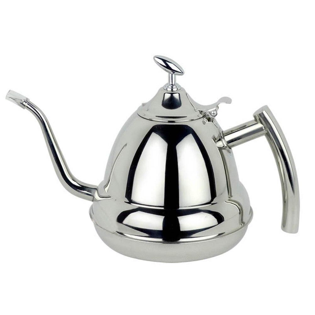 High quality Stainless Steel 1.2L Gooseneck Puer infuser tea coffee Kettle Pot Home Kitchen Storage Water Induction Cooker