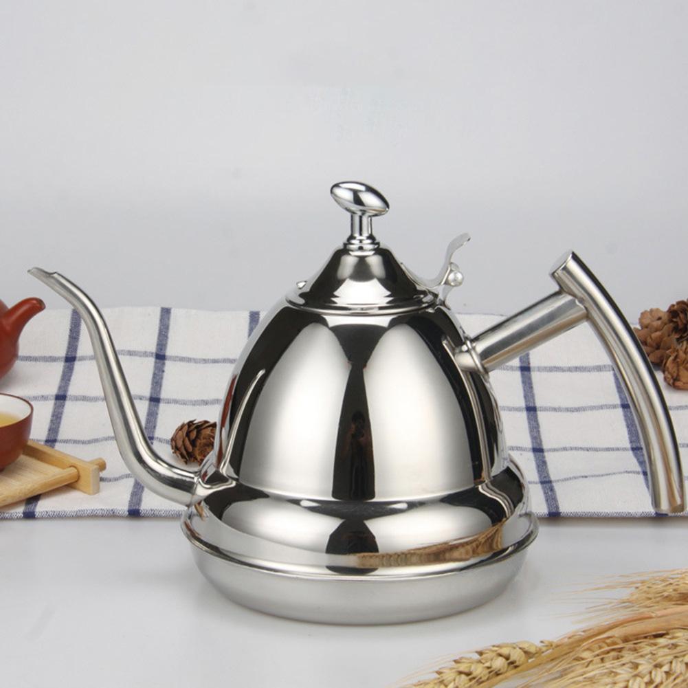 High quality Stainless Steel 1.2L Gooseneck Puer infuser tea coffee Kettle Pot Home Kitchen Storage Water Induction Cooker