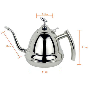 High quality Stainless Steel 1.2L Gooseneck Puer infuser tea coffee Kettle Pot Home Kitchen Storage Water Induction Cooker