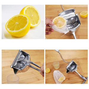 Manual Juice Squeezer Aluminum Alloy Hand Pressure Juicer Pomegranate Orange Lemon Sugar Cane Juice Kitchen Fruit Tool