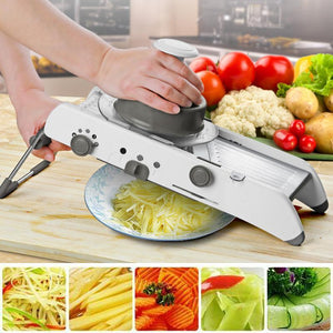 Manual Mandolin Slicer Professional  Grater With 304 Stainless Steel Adjustable Blades  Kitchen Tool