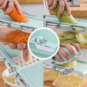 Manual  Cutter Shredder Cabbage Mandoline Potato Spiral Grater Multi Salad Spinner Food Chopper Kitchen Accessories