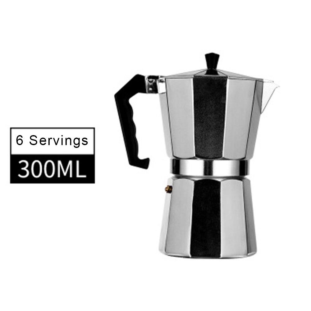 Mocha Latte Coffee Maker Italian Moka Espresso Percolator Pot Aluminum Mocha Coffee Pot Portable Coffee Kettle Kitchen Tools