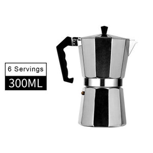 Mocha Latte Coffee Maker Italian Moka Espresso Percolator Pot Aluminum Mocha Coffee Pot Portable Coffee Kettle Kitchen Tools