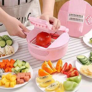 Multi-Function  Cutter Fruit Slicer Grater Shredders Drain Basket Slicers 13 In 1 Gadgets Kitchen Accessories