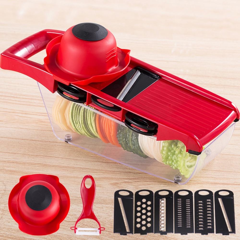 Multi-function  slicer with  cutter manual kitchen accessories tool potato peeler carrot grinder cheese grater