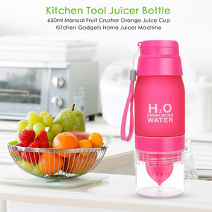 Multifunction Portable Lemon Orange Juicer Cup Travel Manual Juicer Bottle Fruit Squeezer Kitchen Accessories Juicer Bottle