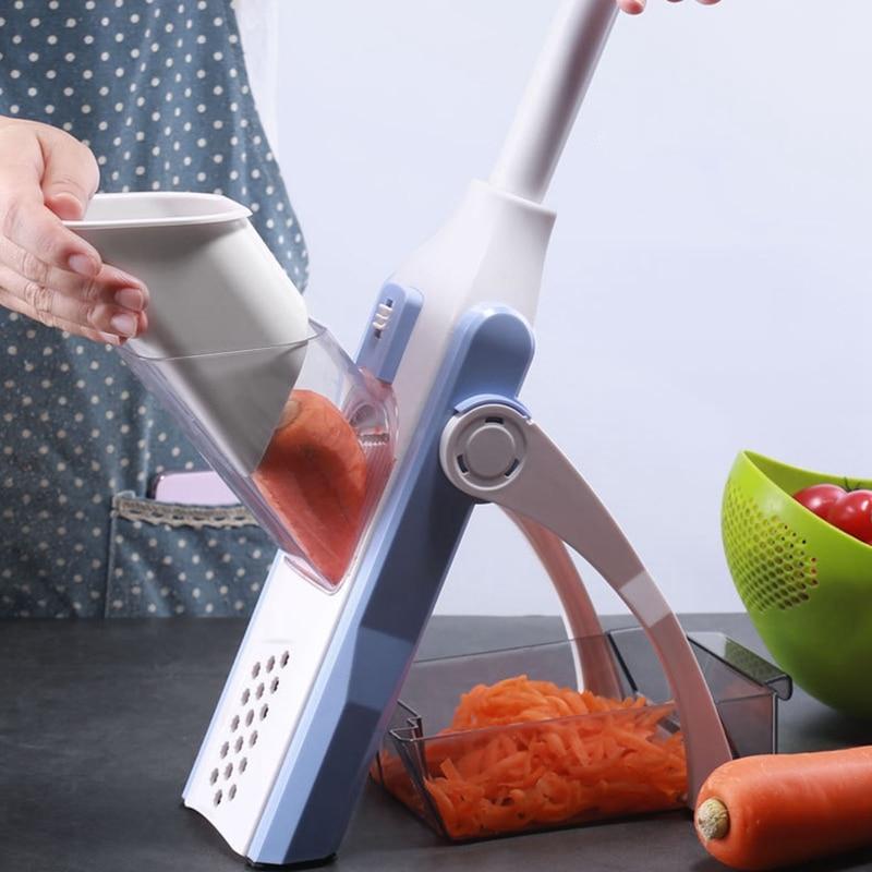 Multifunctional  Cutter Shredders Slicers Fruit Potato Peeler Carrot Grater Kitchen Accessories Basket  Slicer