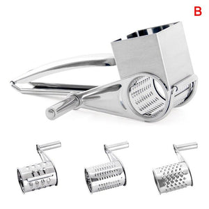 Newly Stainless Steel Cheese Grater Hand Crank Rotary Blades Vegetable Grinder Kitchen TE889