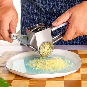 Newly Stainless Steel Cheese Grater Hand Crank Rotary Blades Vegetable Grinder Kitchen TE889