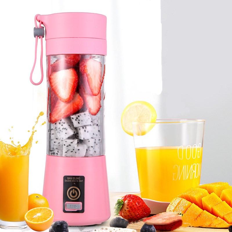 Portable Home USB Rechargeable 6-Blade Electric Fruit Extractor Juice Blender Machine Sports Bottle Juicing Cup Kitchen Tools