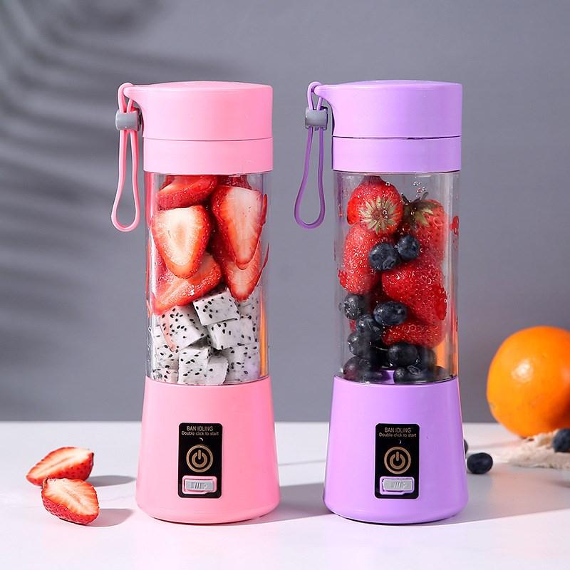 Portable Home USB Rechargeable 6-Blade Electric Fruit Extractor Juice Blender Machine Sports Bottle Juicing Cup Kitchen Tools