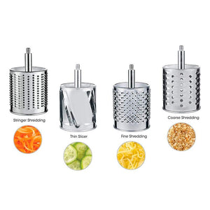 Rotary Cheese Grater Food Mills With 5 Drum Blade for Grating Cheese and Nut Grinder Grinding Nuts