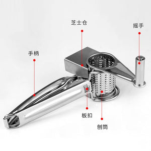 Rotary Cheese Grater butter knife Multifunction Stainless Steel cheese slicer tools knife cheese ralador