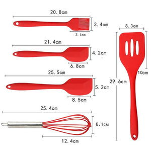 Silicone cooking tools set Spatula Heat-resistant Soup Spoon Non-stick Special Cooking Shovel Kitchen Tools