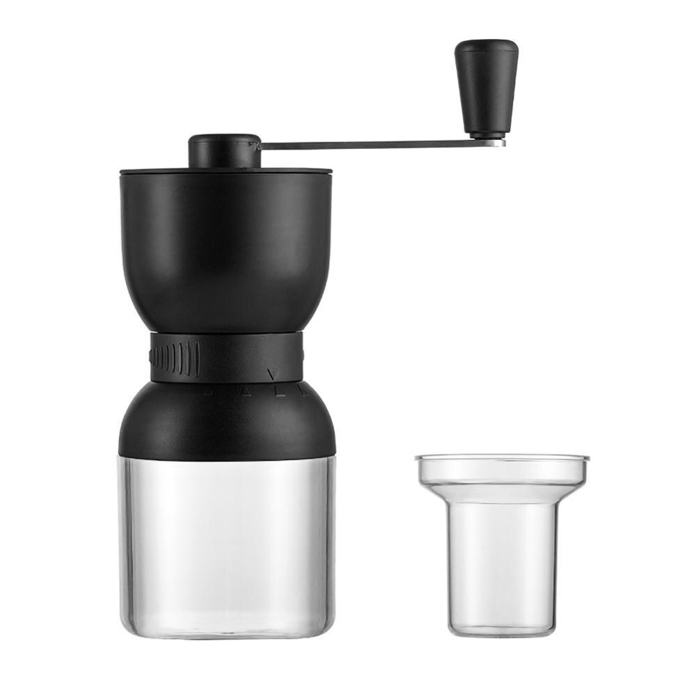 Stainless Steel Coffee Grinder Adjustable Washable Ceramic Core Handmade Mini Manual Coffee Bean Burr Grinders Mill Kitchen Tool