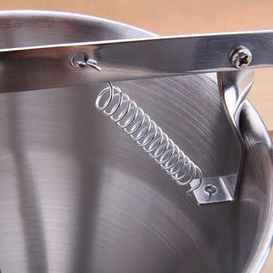 Stainless Steel Piston Funnel with Support for Sauce Cream Dosing Funnel for Sauce Fish Ball Funnel Kitchen Tool WJ817