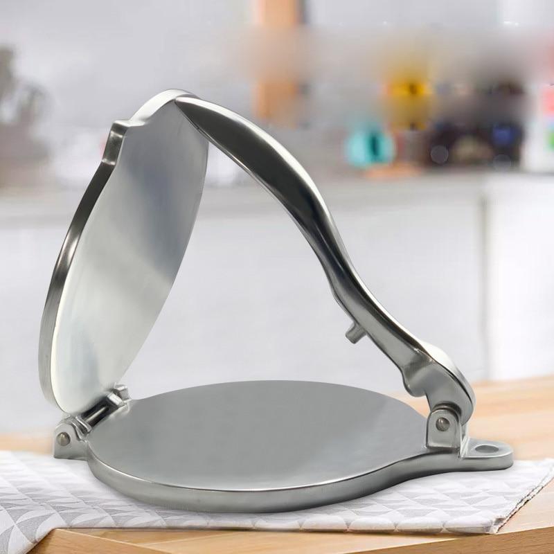 Tortilla Maker Cake Press Pot Tool Dough Pressure Aluminum Alloy Home DIY Pancake Tortilla Press Pie Machine Kitchen Gadget