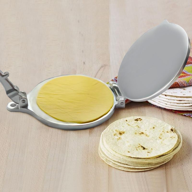 Tortilla Maker Cake Press Pot Tool Dough Pressure Aluminum Alloy Home DIY Pancake Tortilla Press Pie Machine Kitchen Gadget